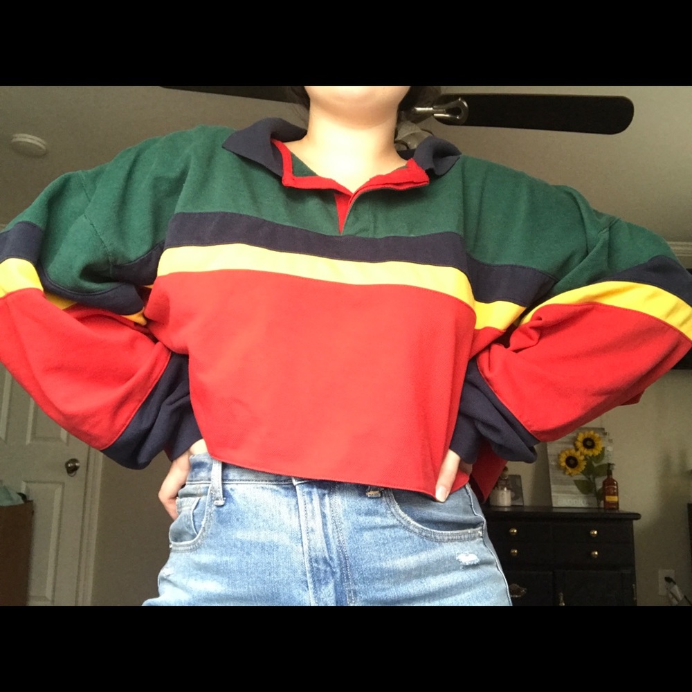 color blocked shirt